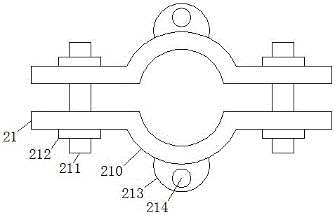 Fixing support applicable to sensors of different sizes