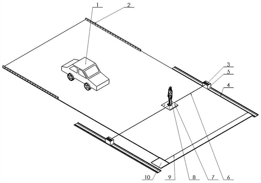 Method for testing unmanned vehicles with moving targets on the road