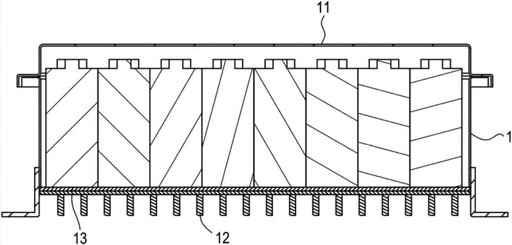 Electric vehicle battery box housing having heat dissipation and water exhaust structure