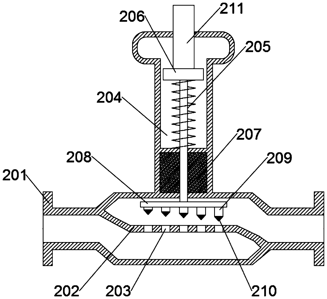 Internet of Things diaphragm gas meter with flow limiting function