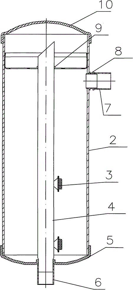 A vapor-liquid separator