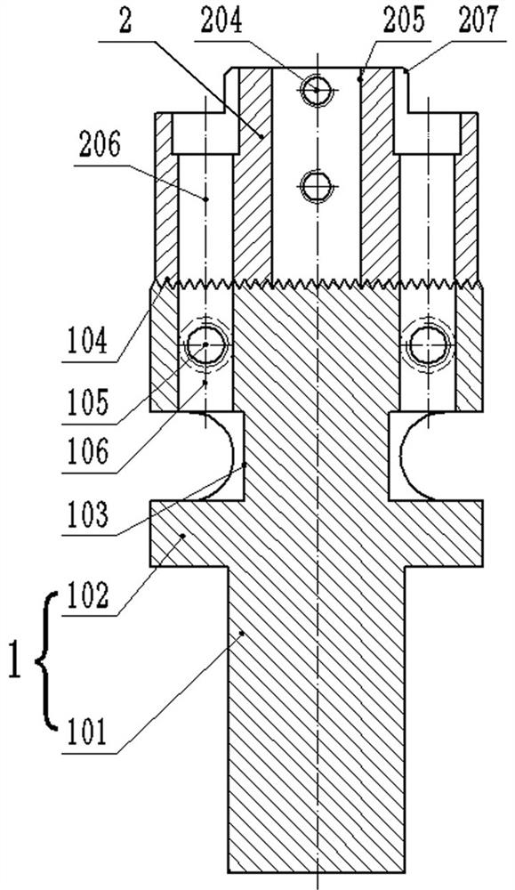 Face grooving cutter body