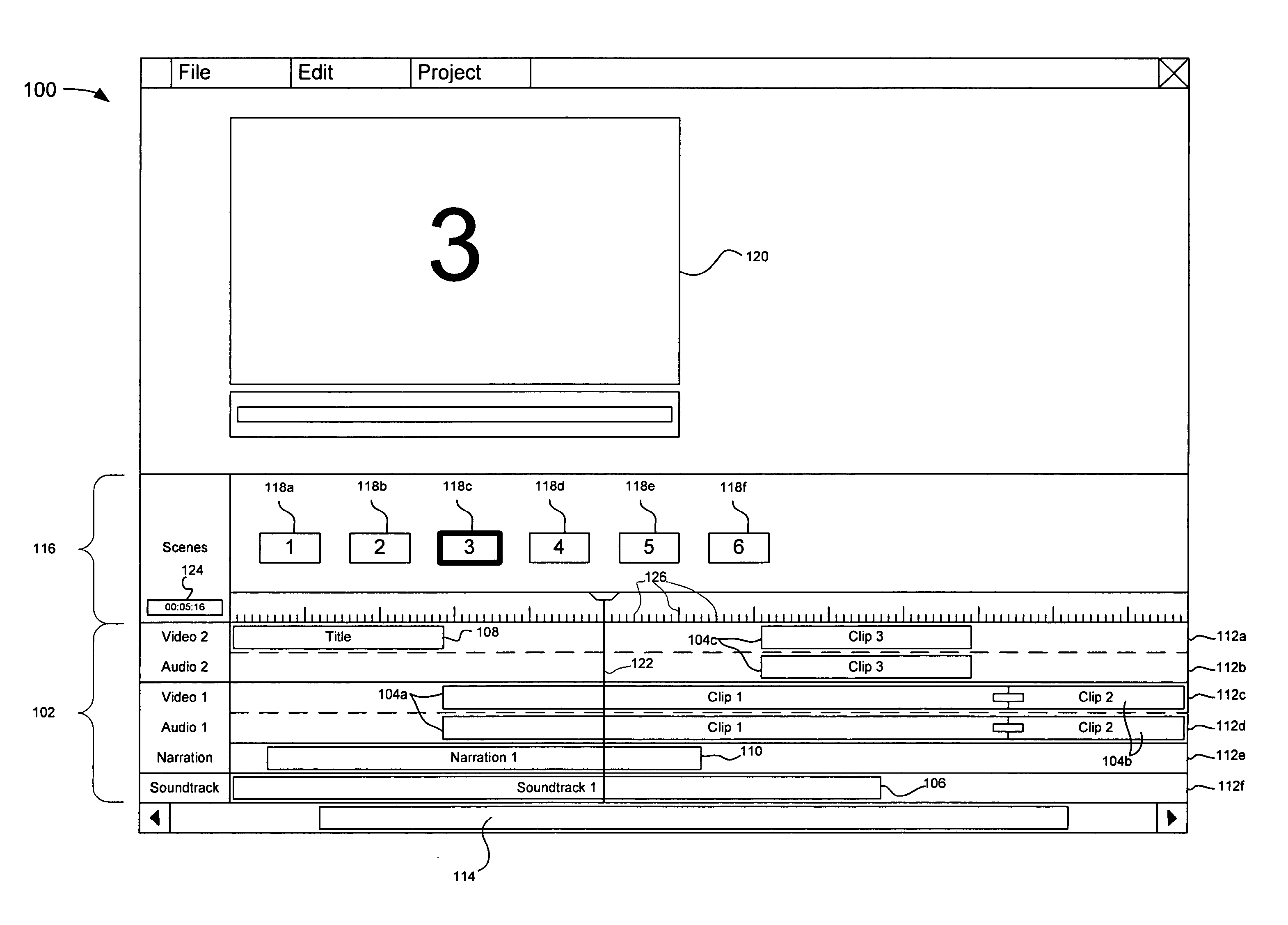 Video Editing Including Simultaneously Displaying Timelines and Storyboards