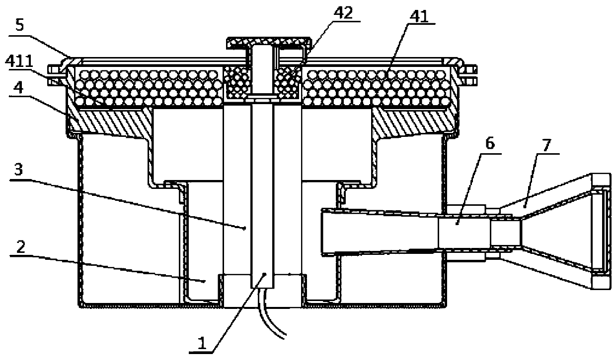 Porous medium gas cooker based on spherical accumulation