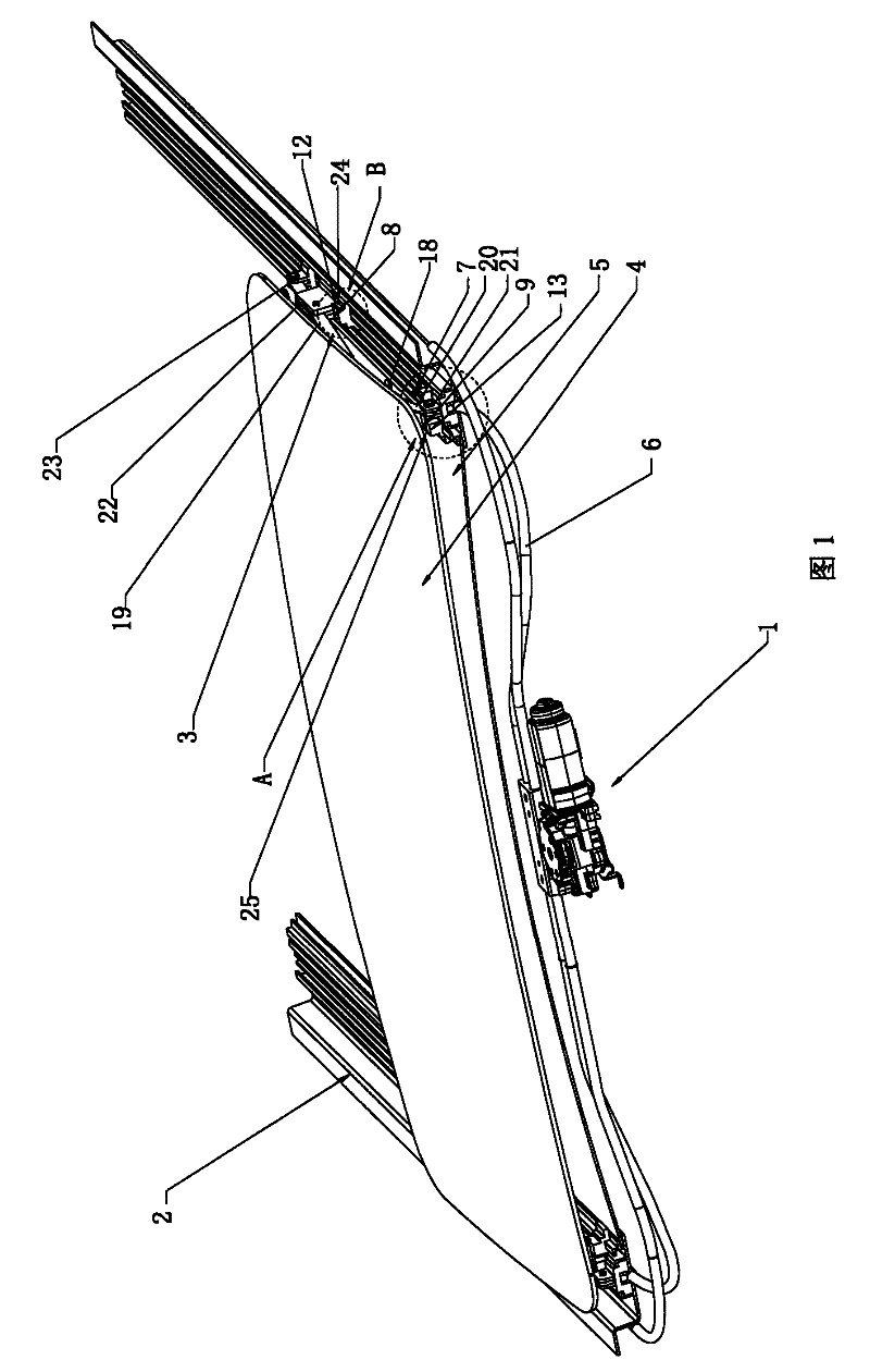 Skylight for electric car