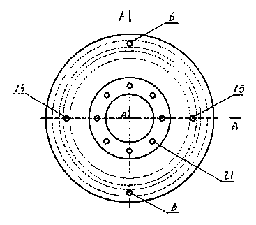 Water cycle cooling device for automobile brake drums