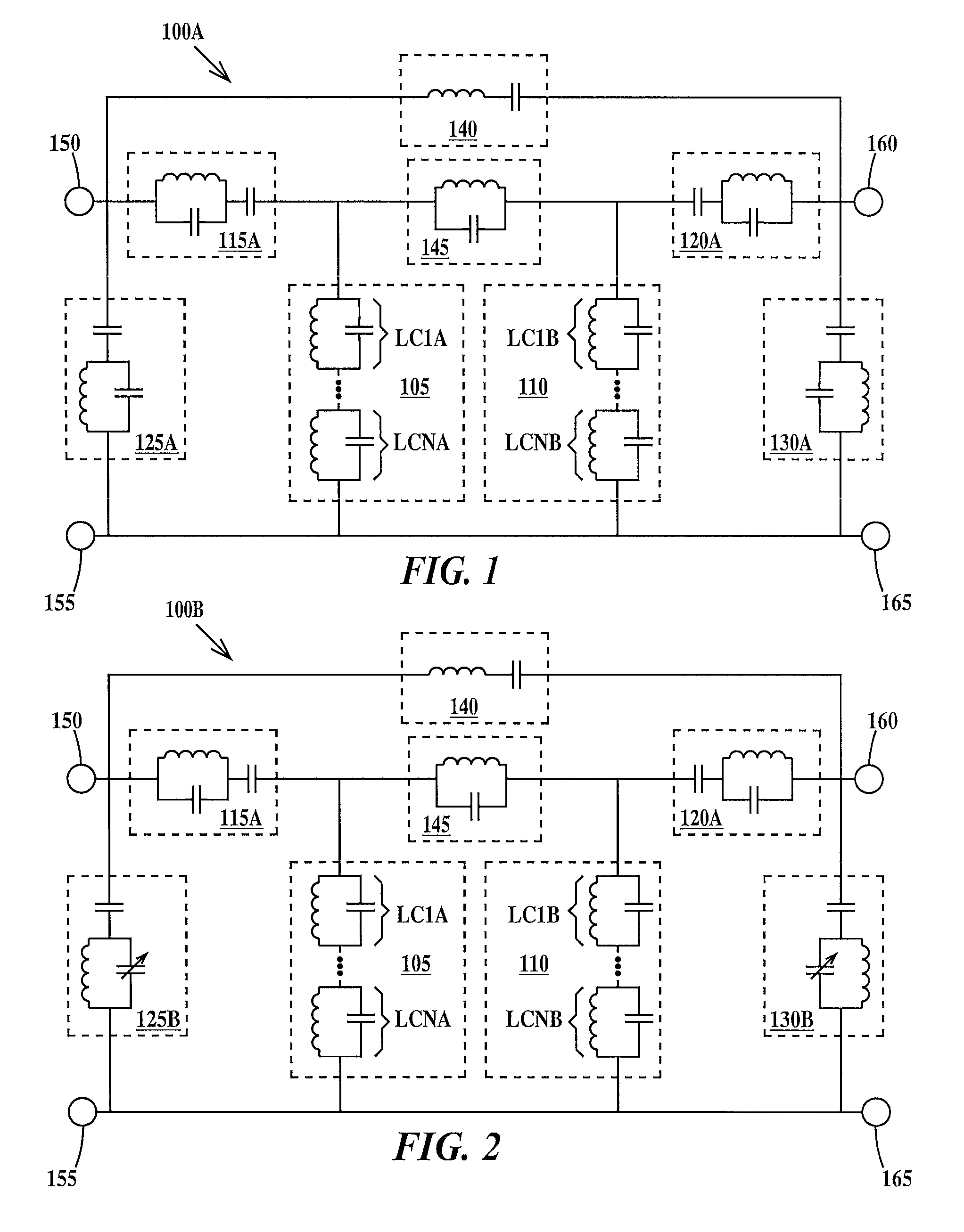 Multi band pass filters