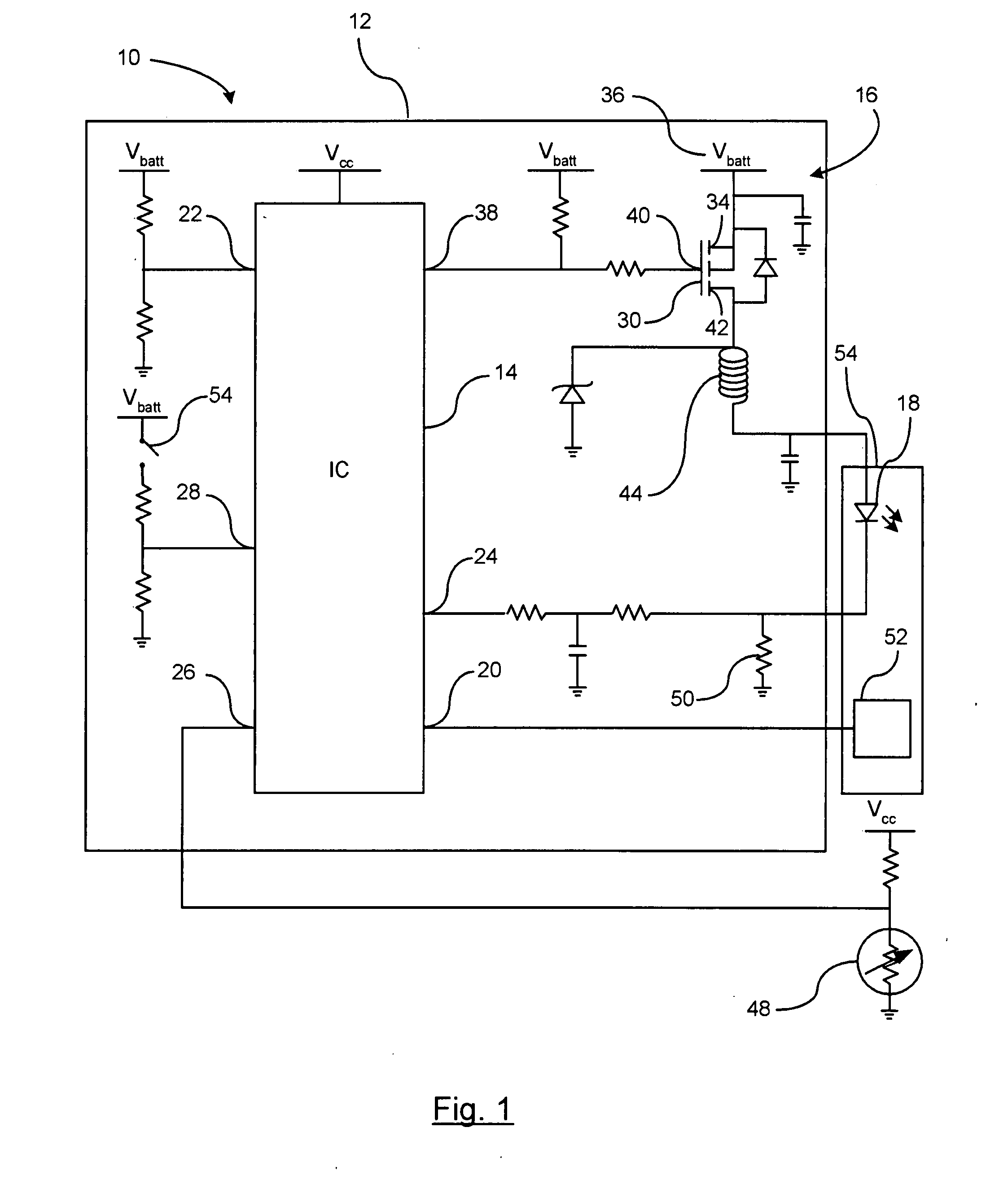 LED driver touch switch circuit