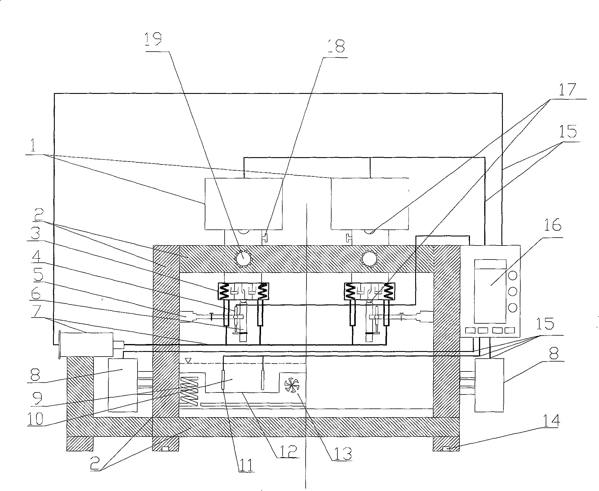 Multifunctional integrated tester of road surface and bridge deck deformation mechanics characteristic