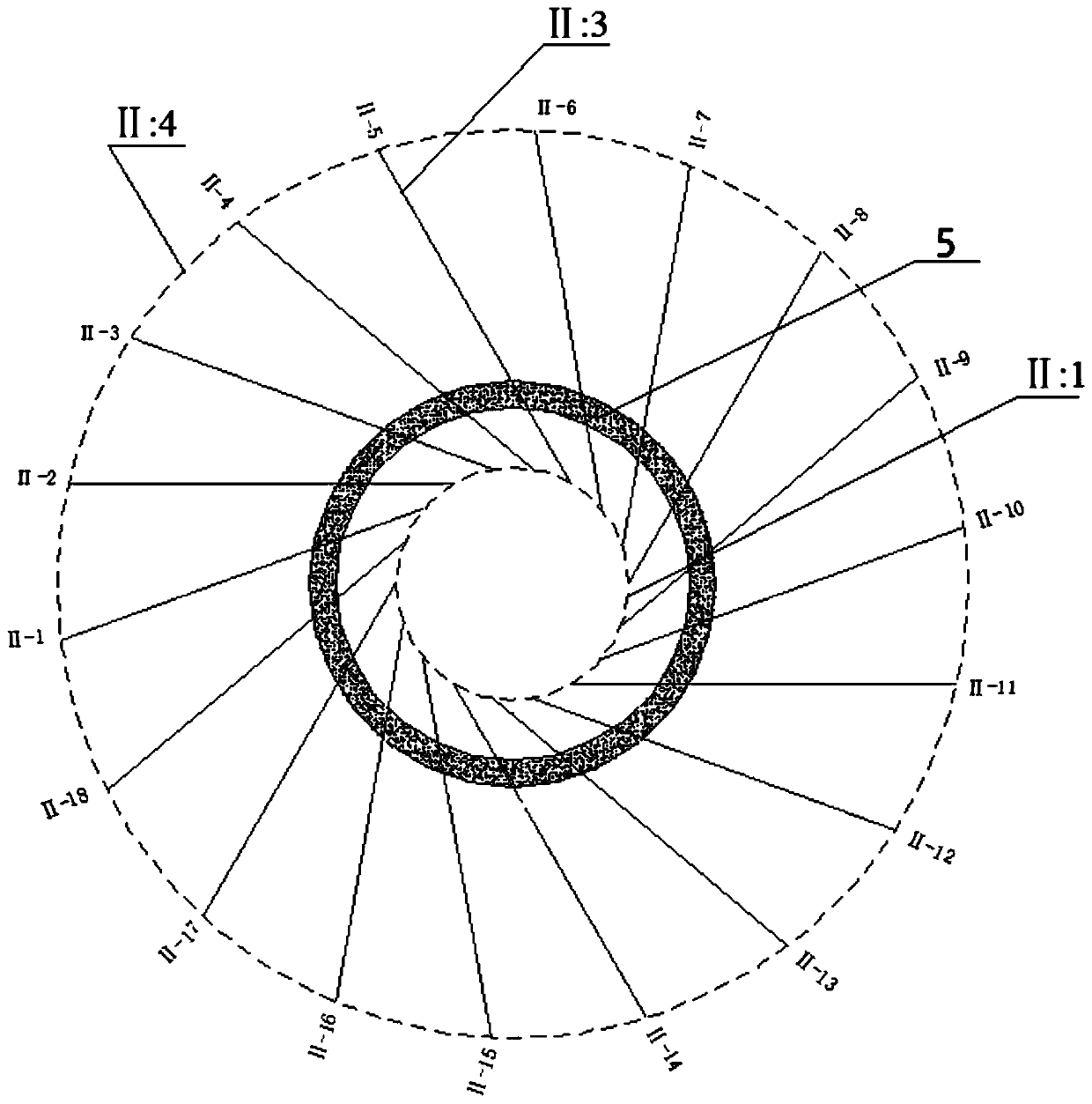 A Construction Method of Segmented Curtain Grouting in Fault Working Face with Excessive Dip Angle of Shaft Shaft