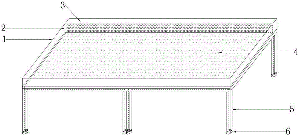 Testing device for detecting closure and peak regulating effects of green roof