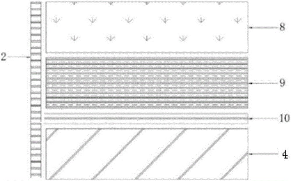 Testing device for detecting closure and peak regulating effects of green roof