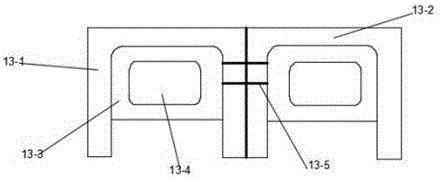 Four-layer stair-like city underground comprehensive body