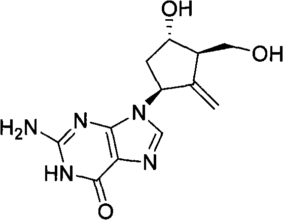 New synthesis process of antiviral drug entecavir