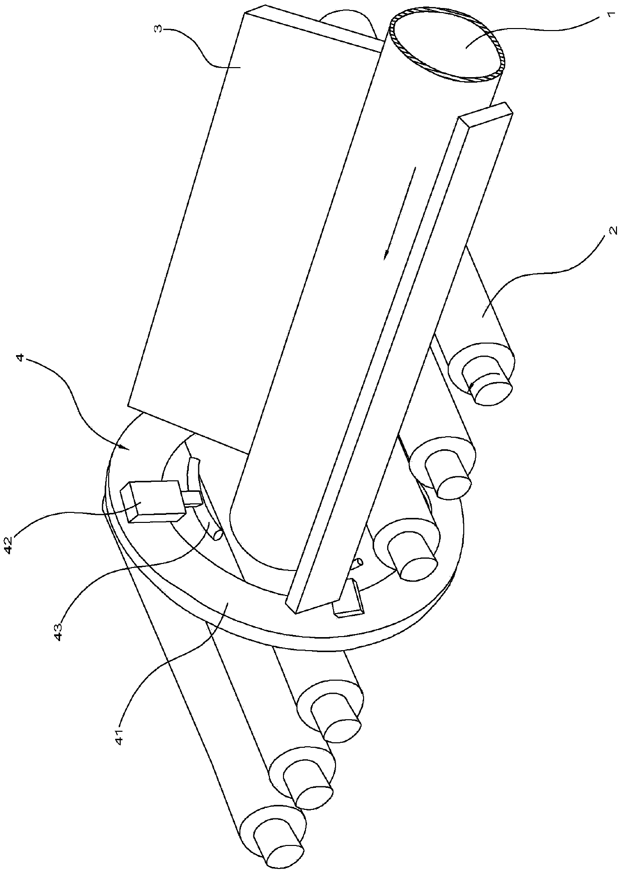 Tubular glass cut device and process