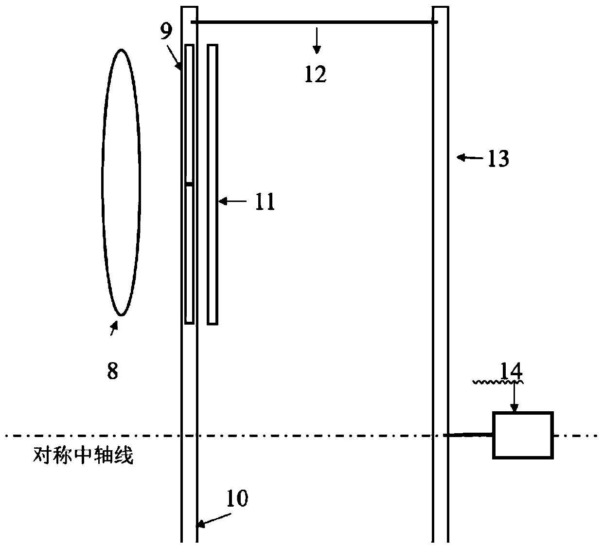 System and method for measuring hearth temperature distribution by utilizing CCD camera