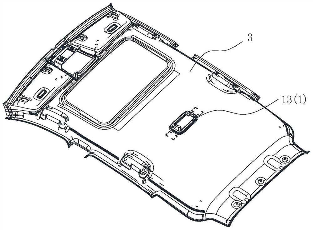 Rear reading light assembly and car