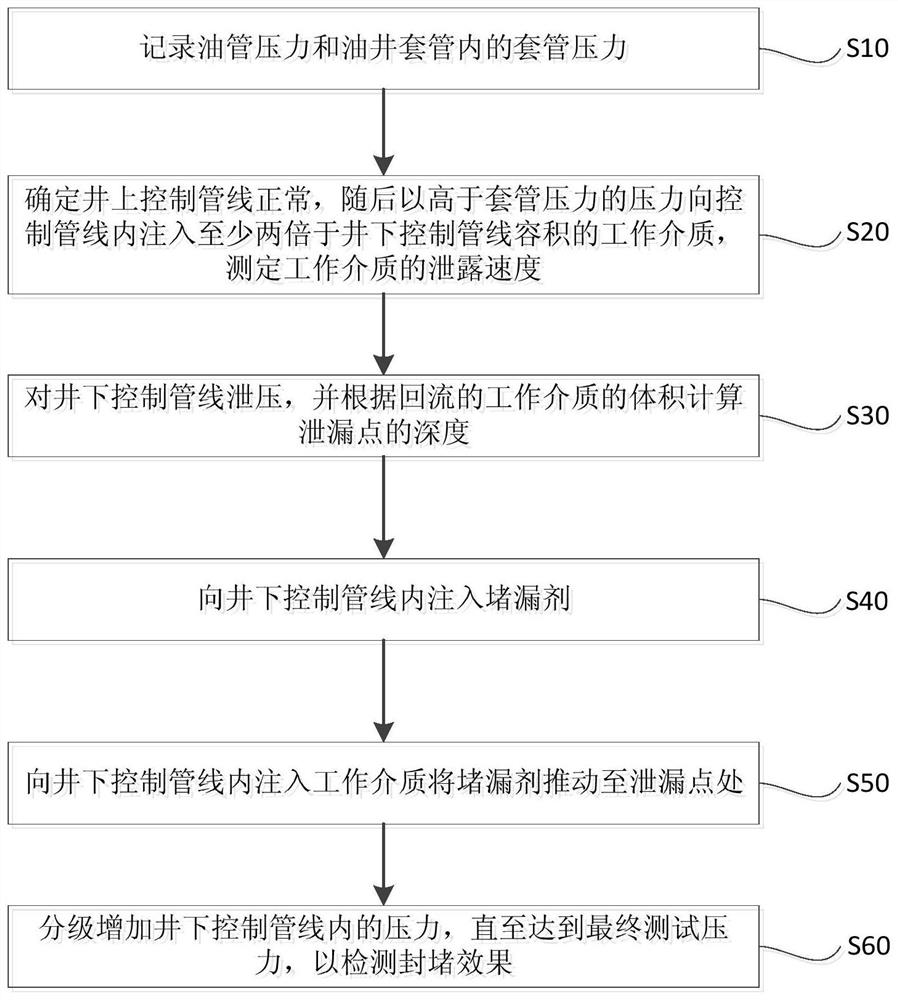 A downhole control pipeline plugging process and system