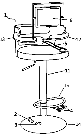 Dedicated seat for endoscope physician to perform operations