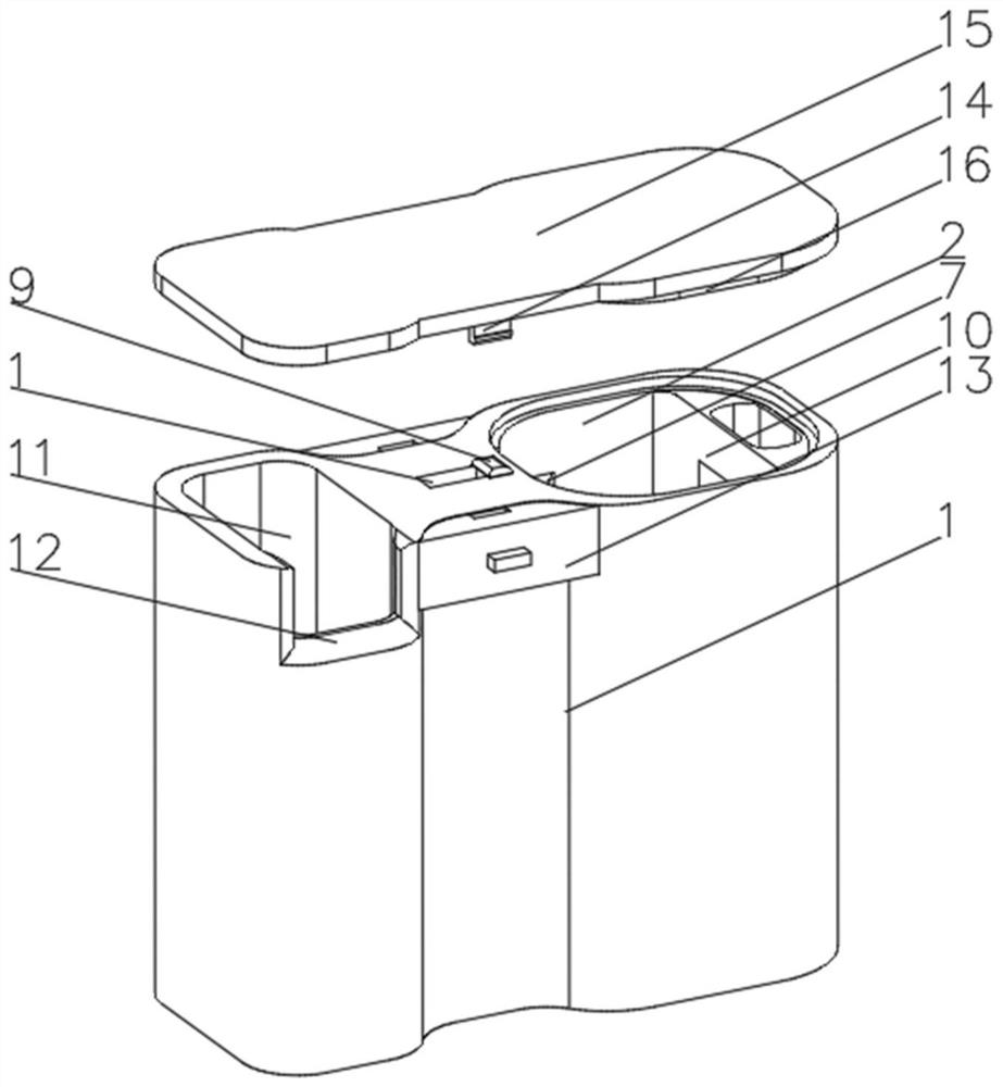 Multifunctional self-extinguishing ashtray which is convenient to carry and clean