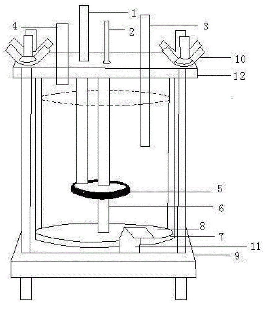 Method for accelerating color printing iron corrosion by using electrochemical cathodic polarization