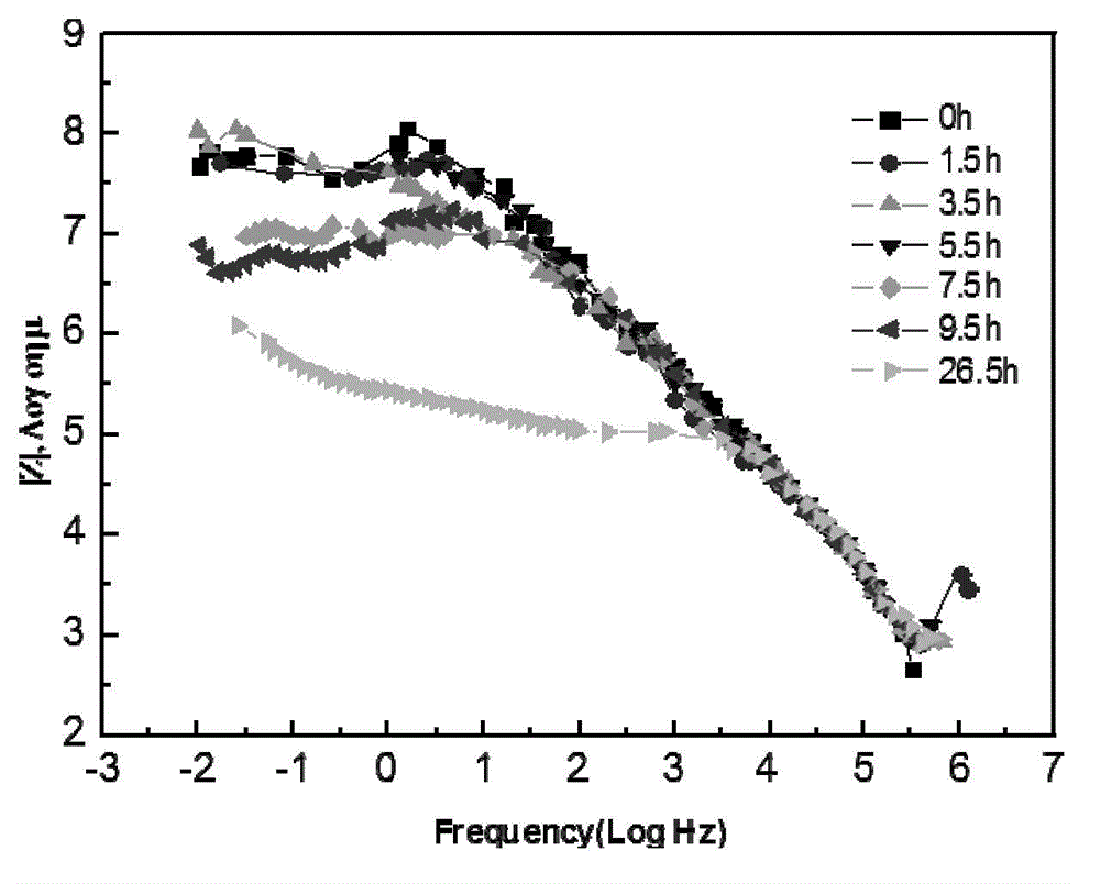 Method for accelerating color printing iron corrosion by using electrochemical cathodic polarization