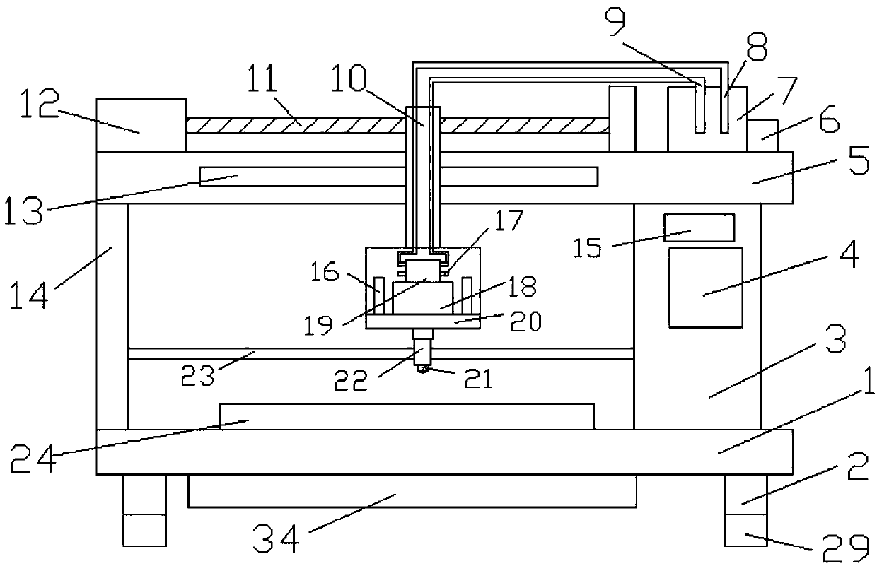 Efficient polishing drilling machine special for mechanical processing