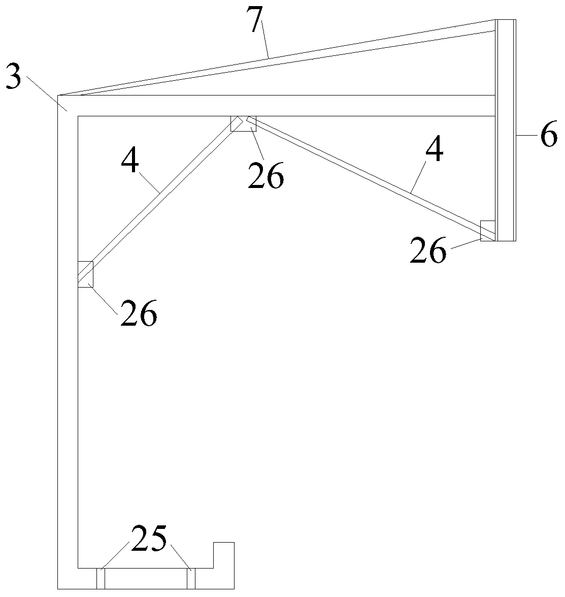 Mobile type simple concrete guardrail template vehicle and manufacturing method thereof