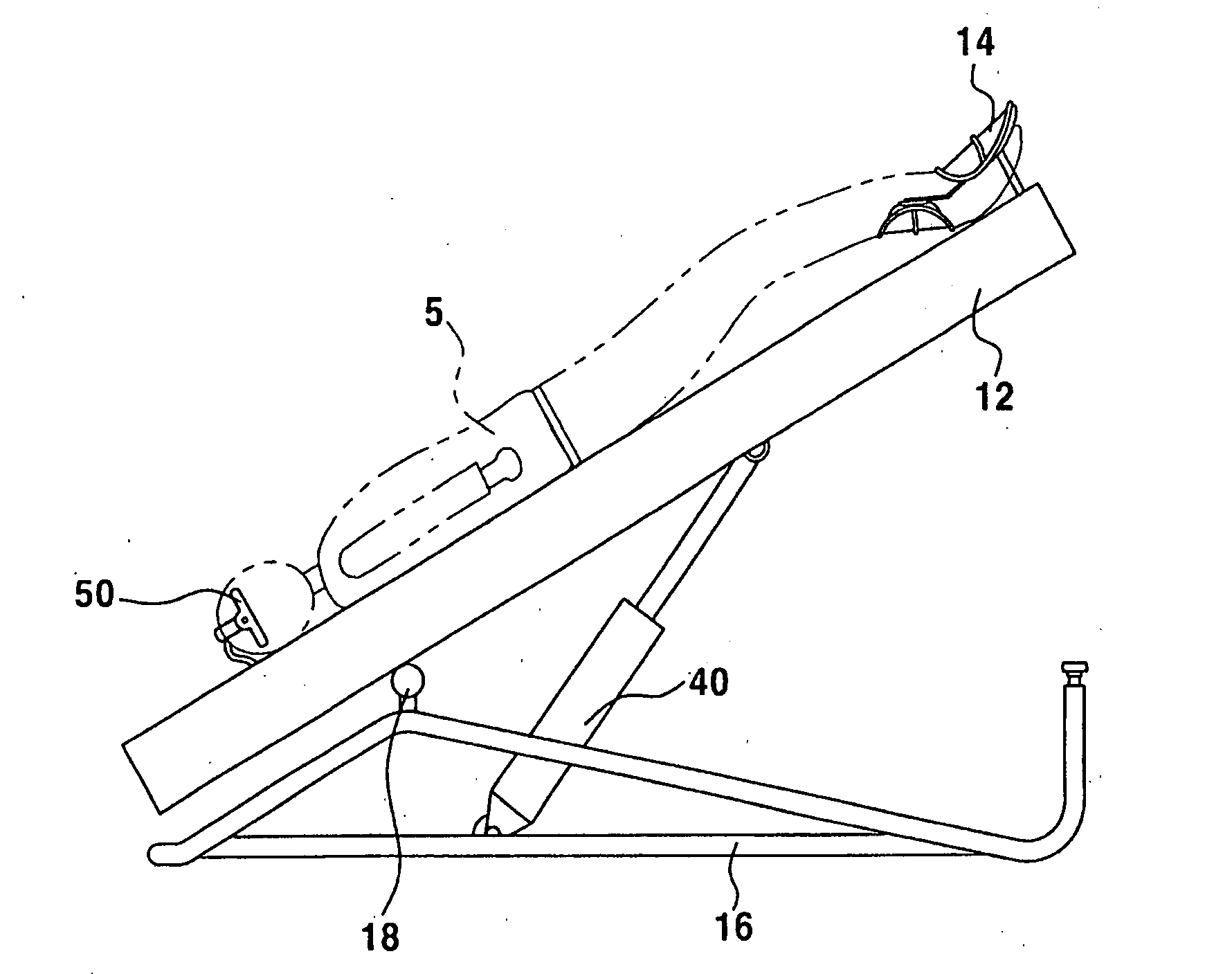 Bed to adjust the slope of the bed according to brain waves and a method thereby