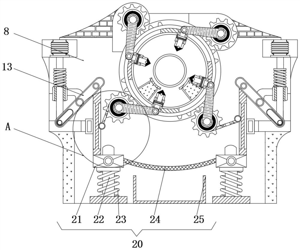 Energy-saving type production and processing auxiliary equipment for plastic particles with same size