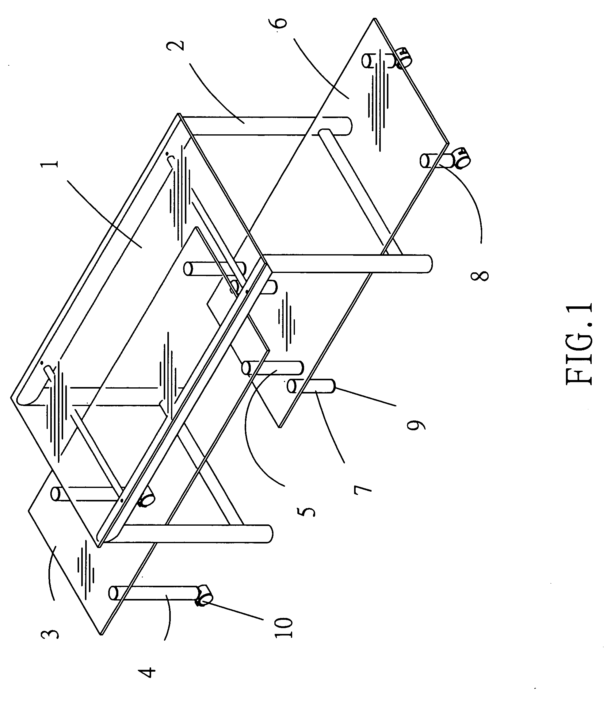 Stacked table assembly