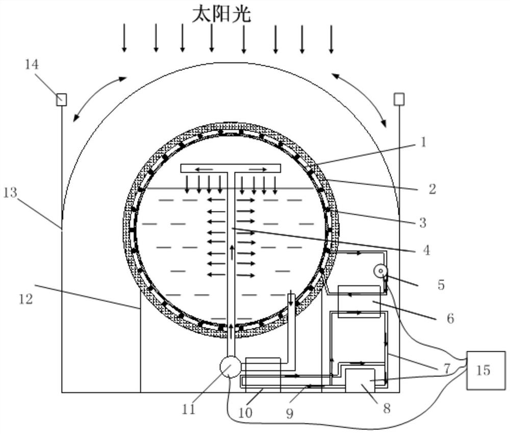 Low-temperature liquid storage evaporation control system and control method adapted to lunar surface