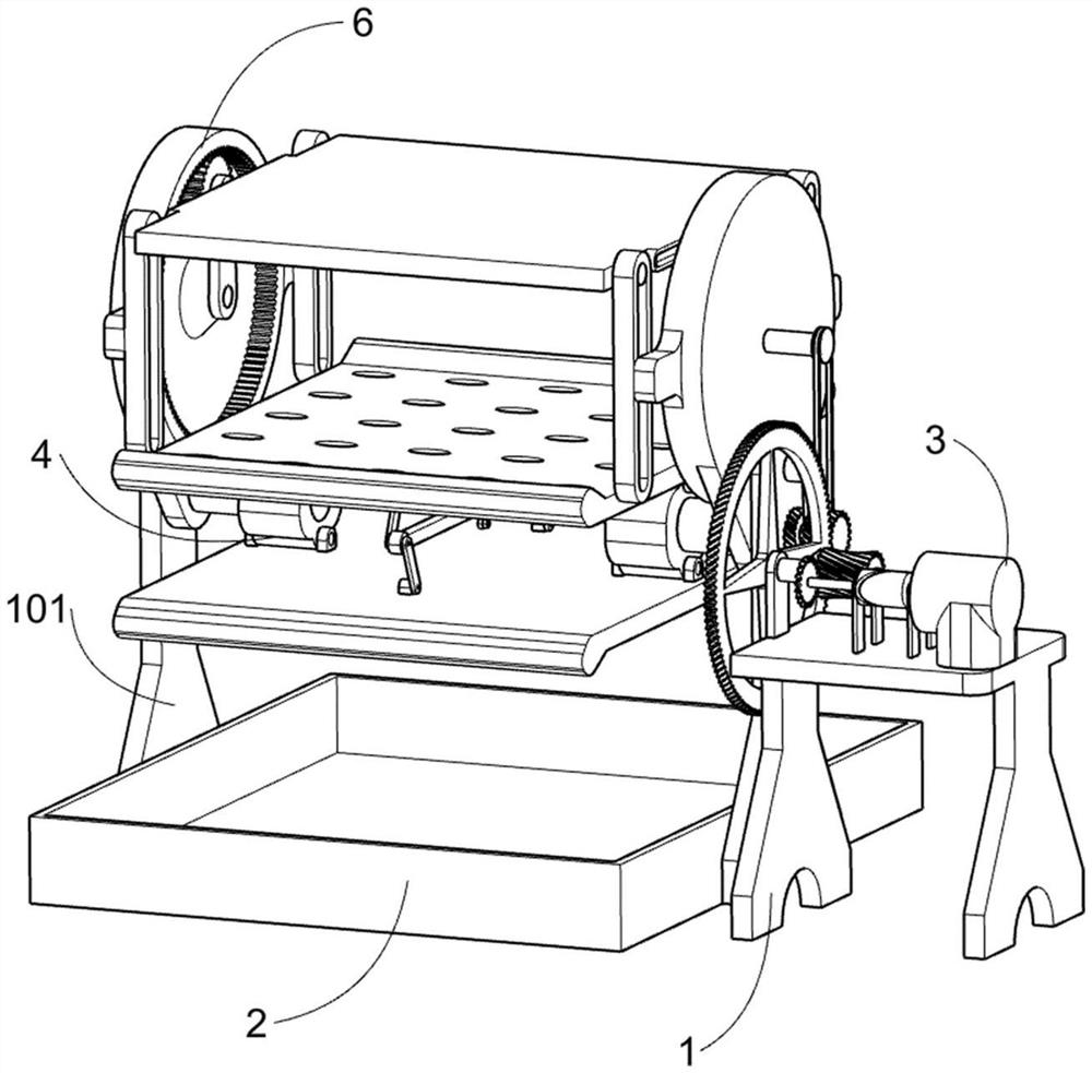 A shell breaking device for pistachio processing