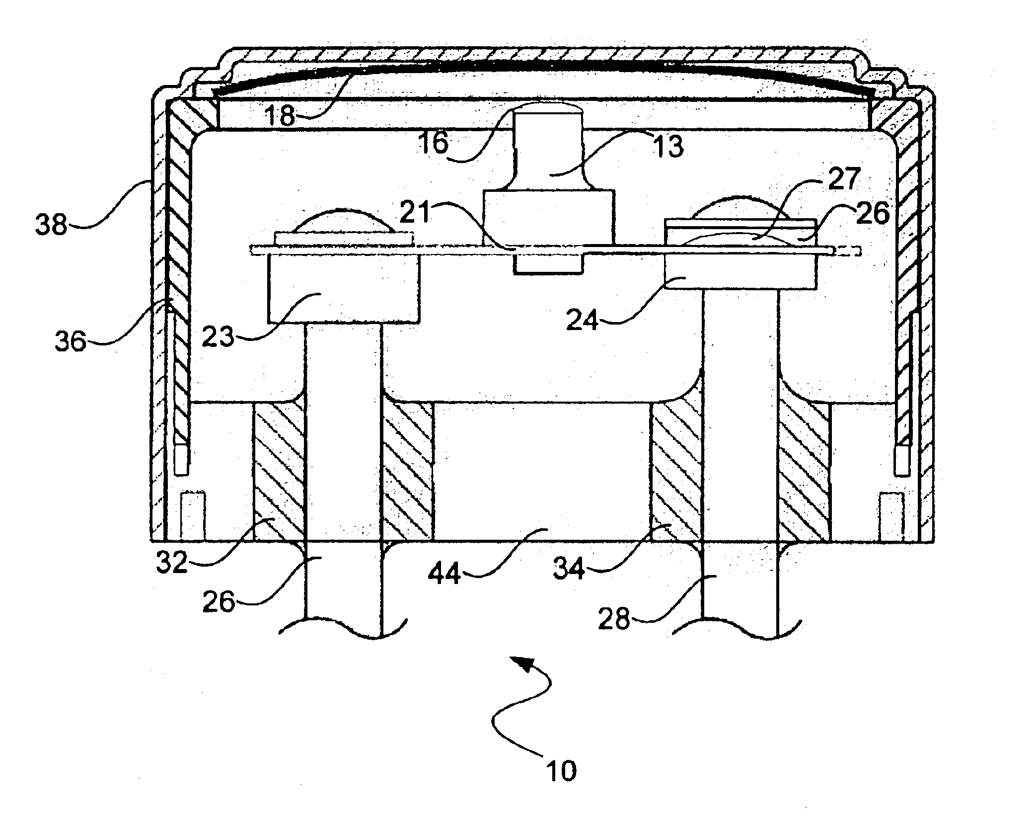 Thermal switch striker pin