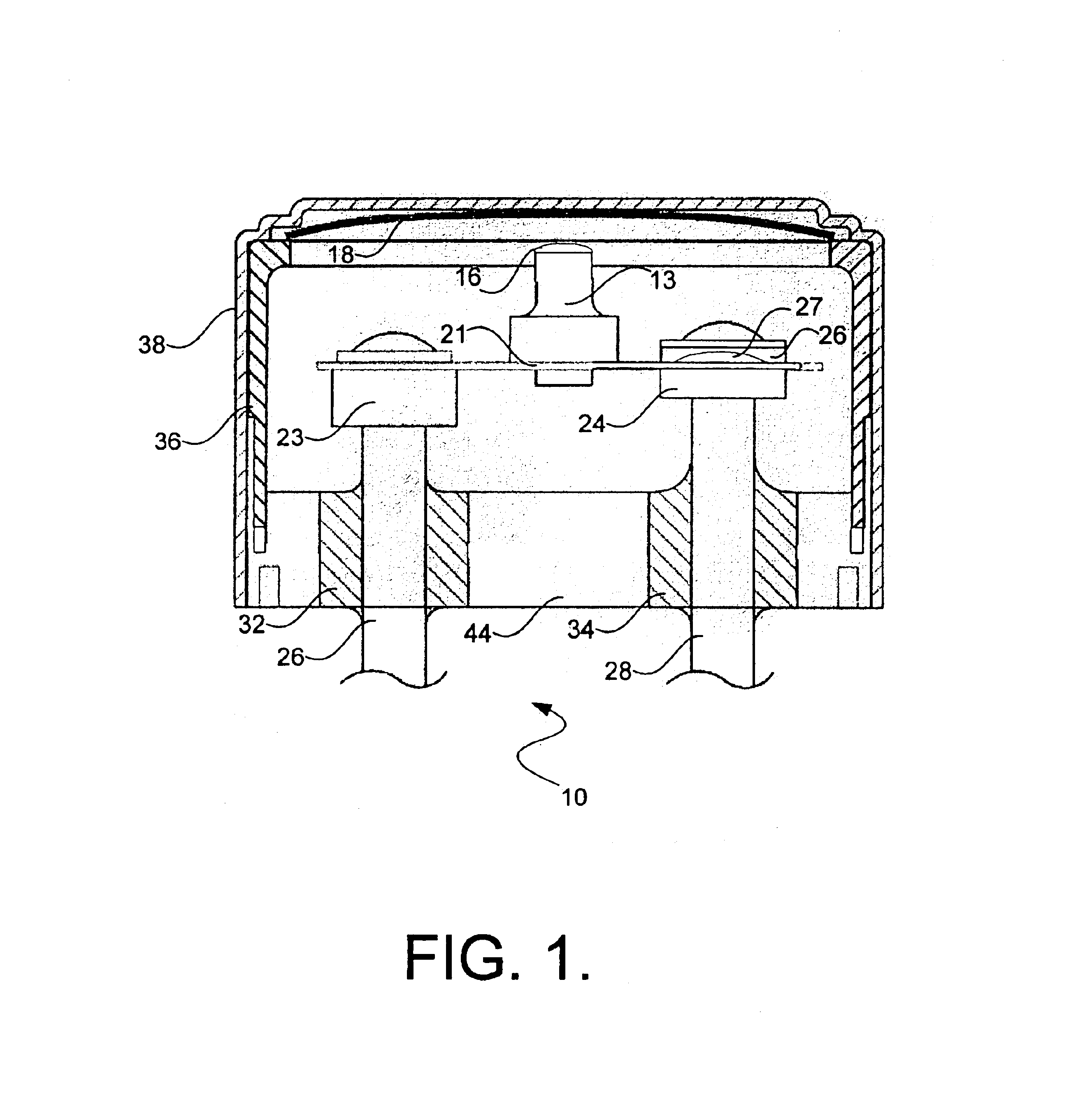 Thermal switch striker pin