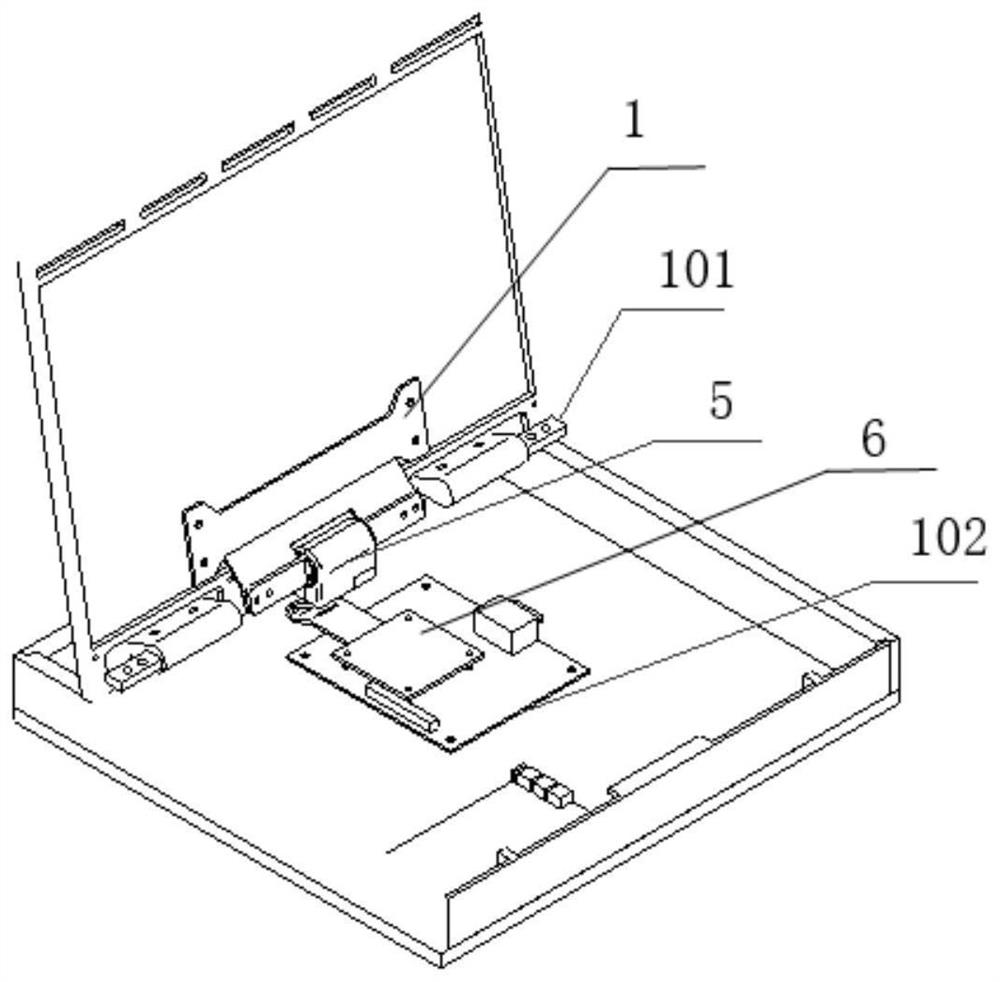 Flexible heat dissipation hinge for folding electronic equipment