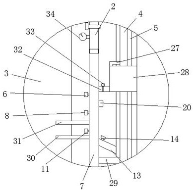 A purification device applied to floor wastewater treatment