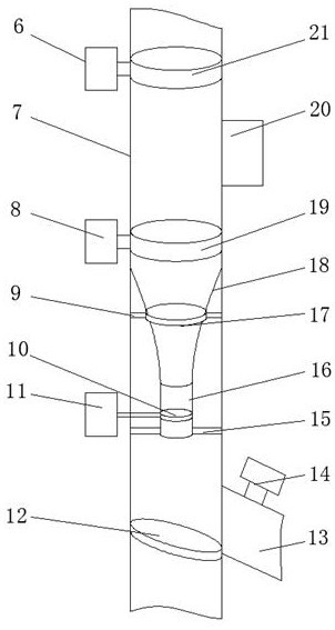 A purification device applied to floor wastewater treatment