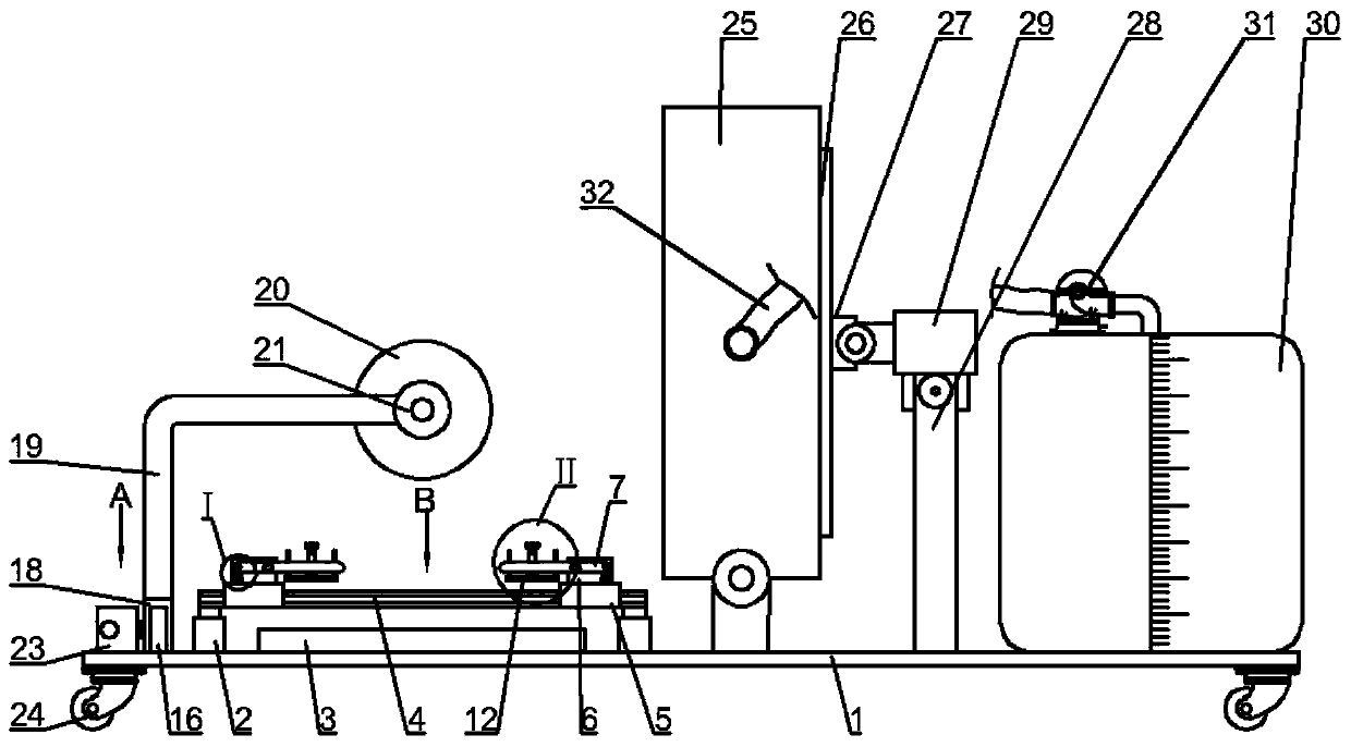 An aluminum profile cutting machine