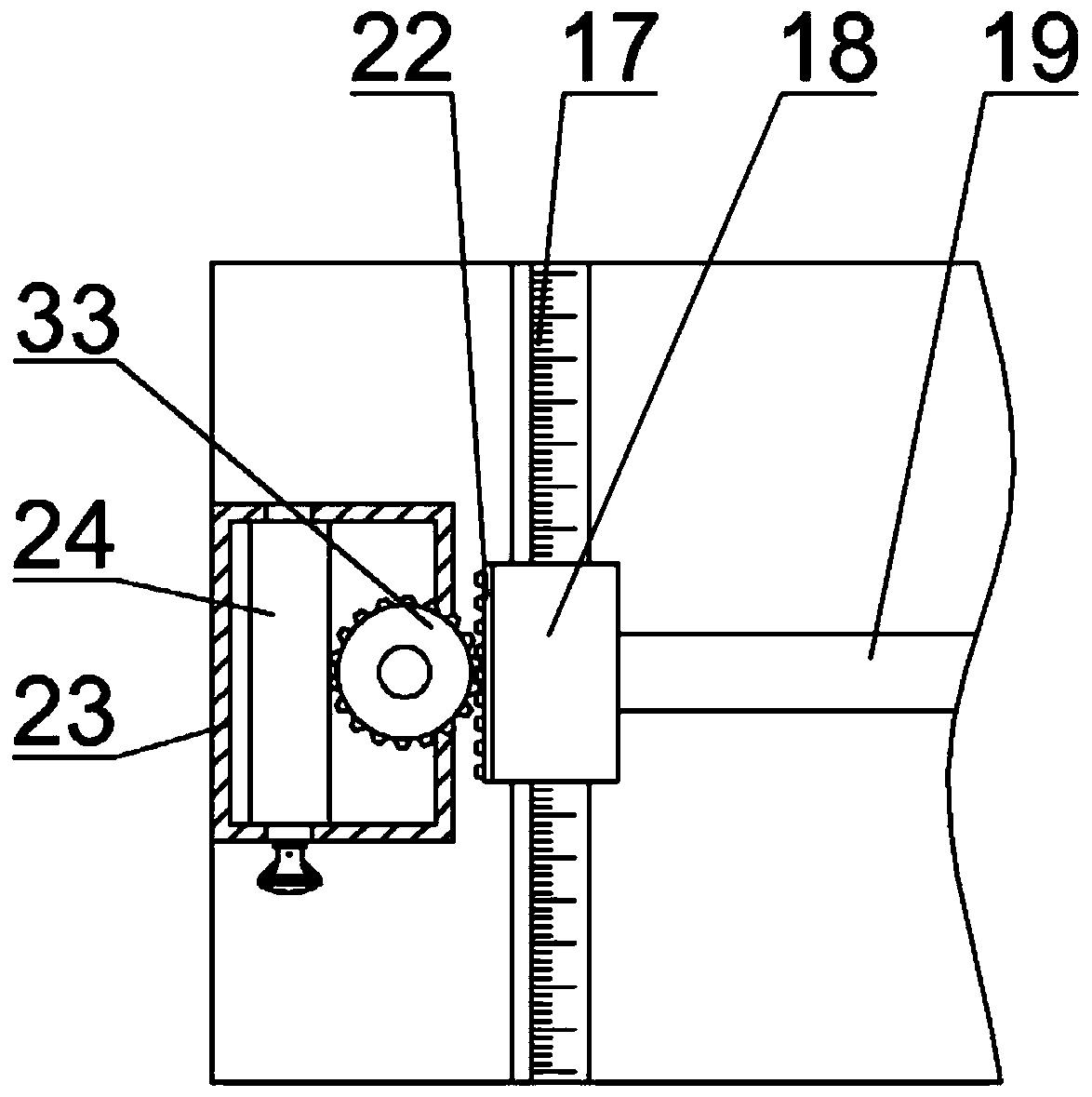 An aluminum profile cutting machine