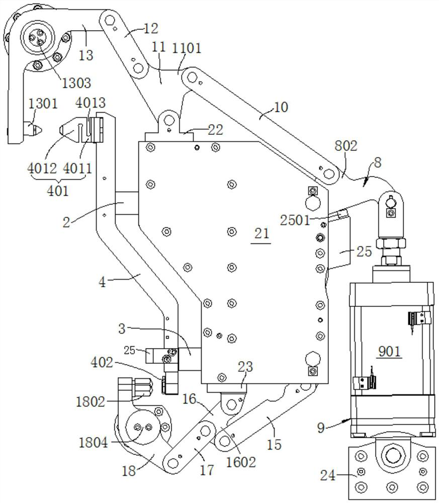 Positioning and pressing device