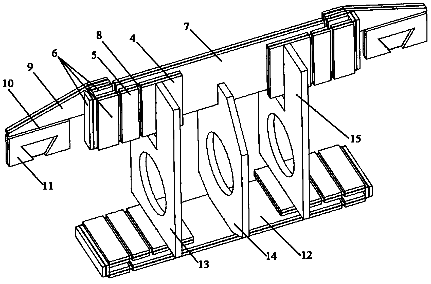 Double electromagnet driving micro flapping wing aircraft