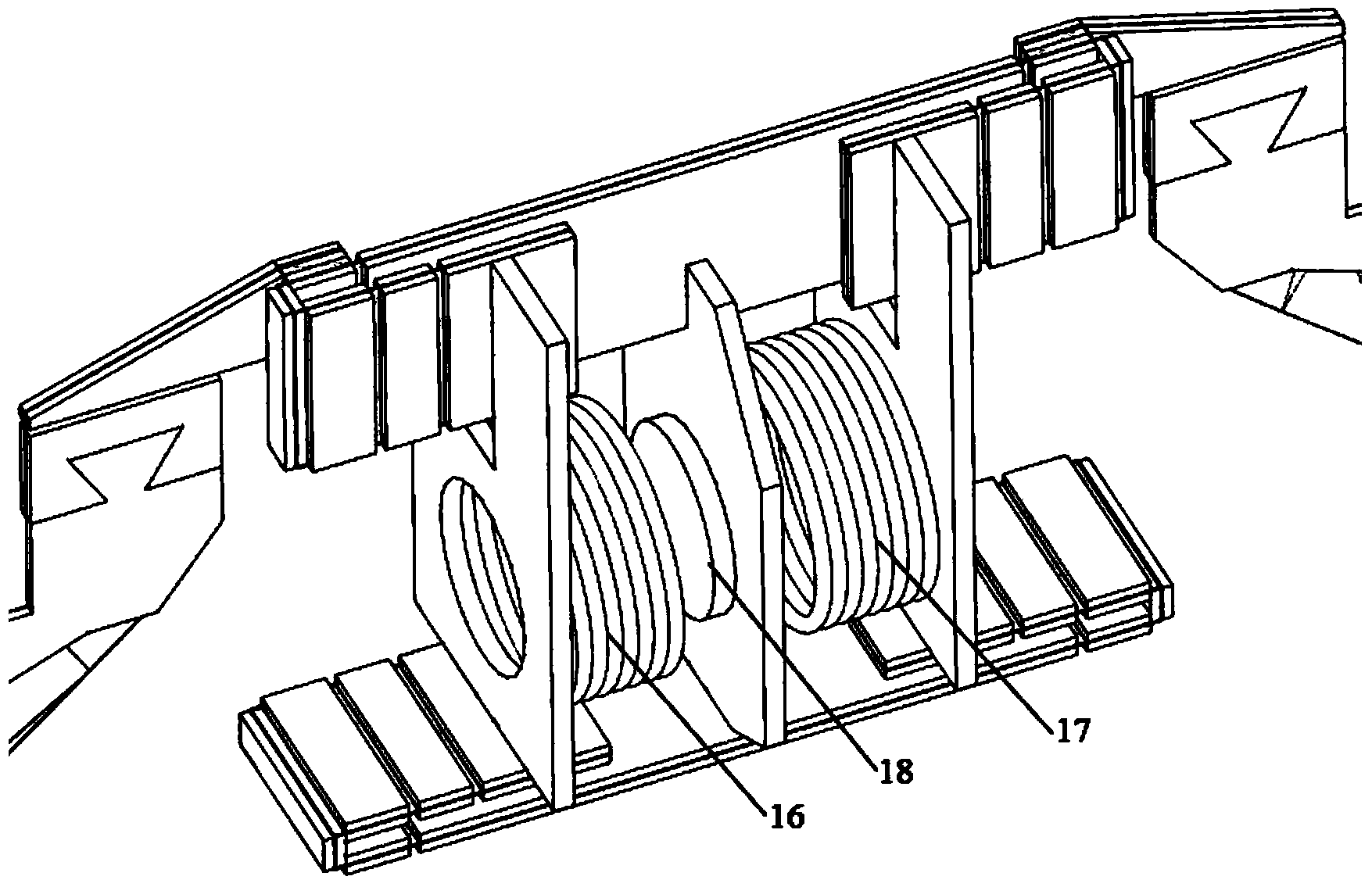 Double electromagnet driving micro flapping wing aircraft