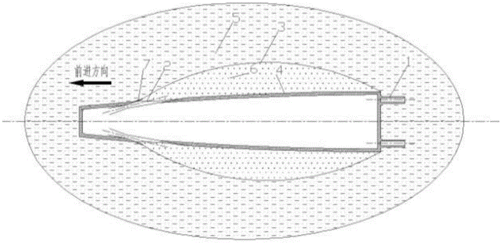 Resistance reduction-propulsion integrated structure of manually-ventilated supercavitating torpedo