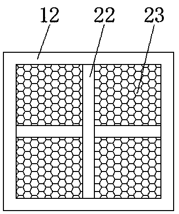 A lithium battery shock absorb box