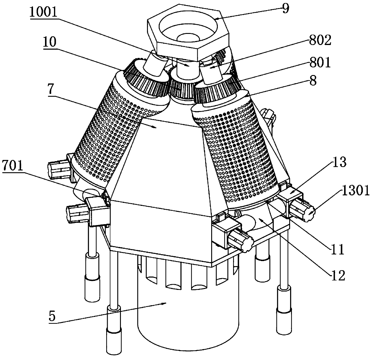 Non-heated rotary dehydration equipment