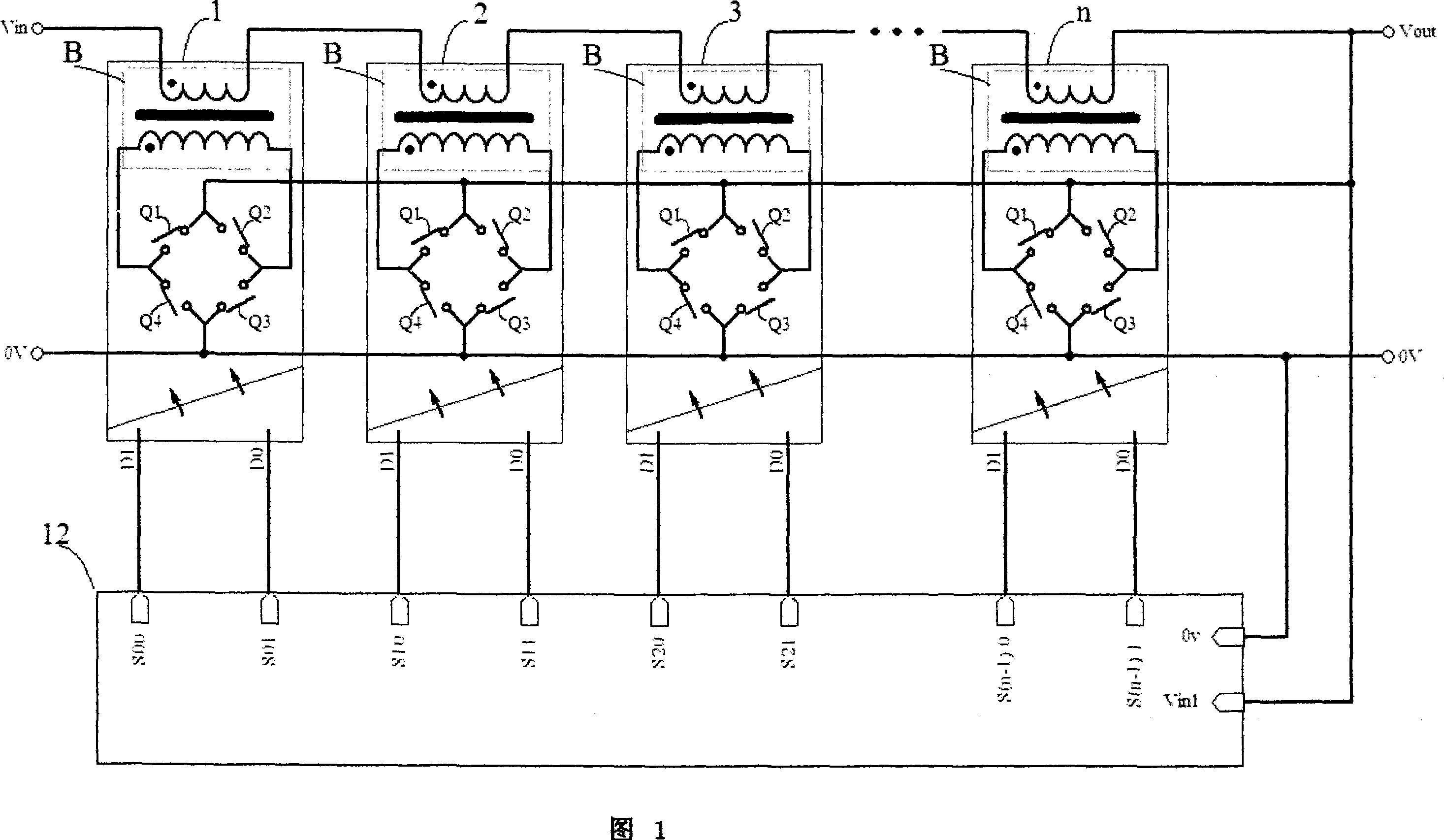 Ternary digital compensation type AC regulated power supply