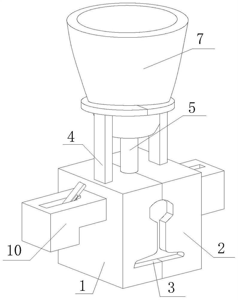 Efficient rail repairing device for rail vehicle