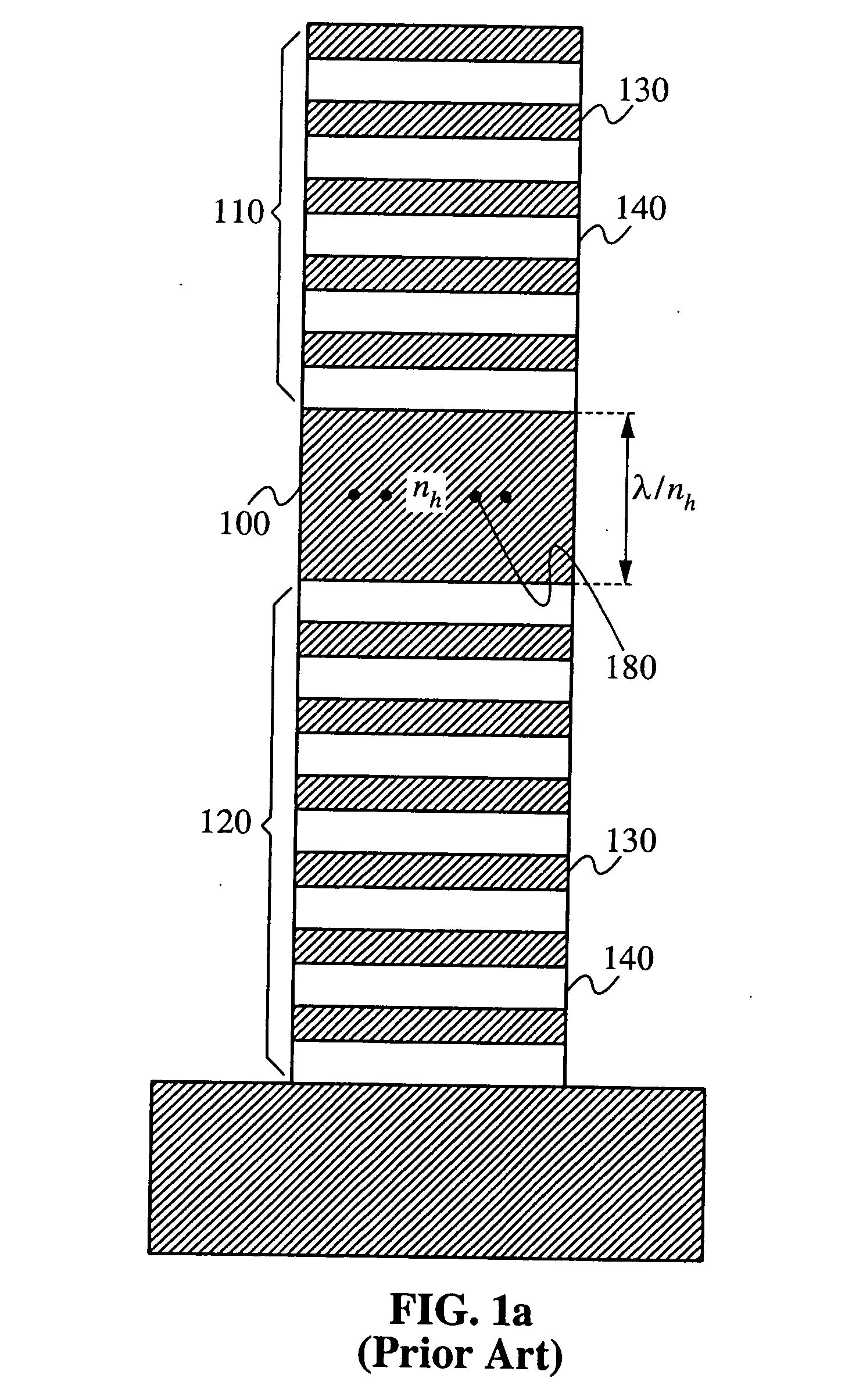 Half-wavelength micropost microcavity with electric field maximum in the high-refractive-index material