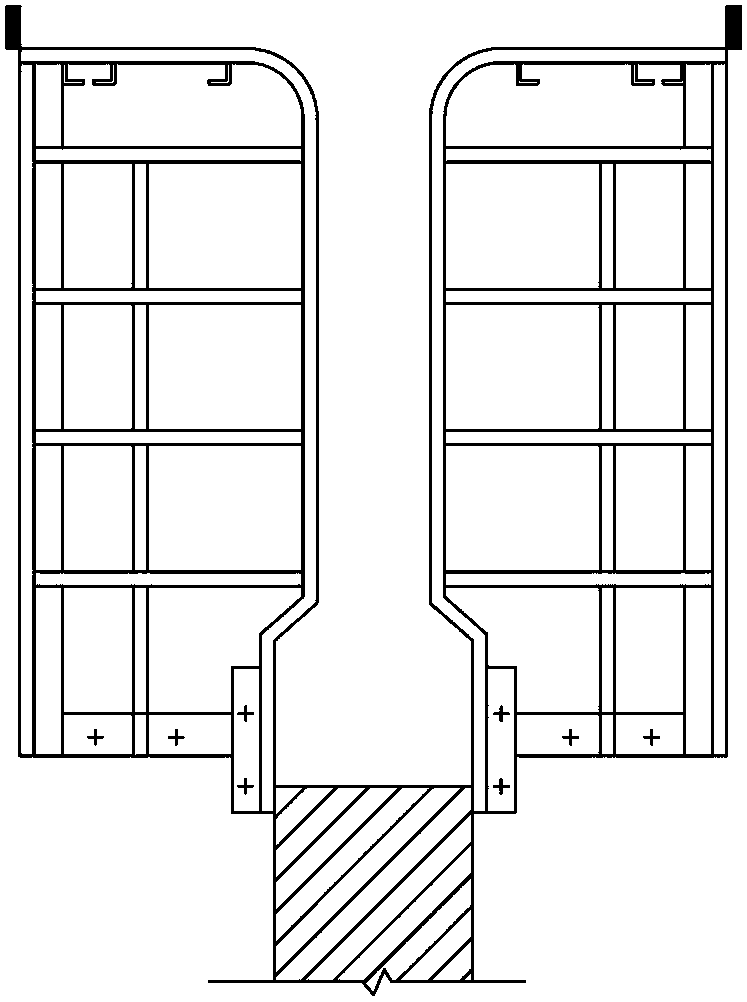 Prefabricated T-shaped beam hydraulic self-propelled integral formwork and construction method thereof